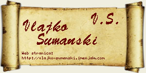 Vlajko Šumanski vizit kartica
